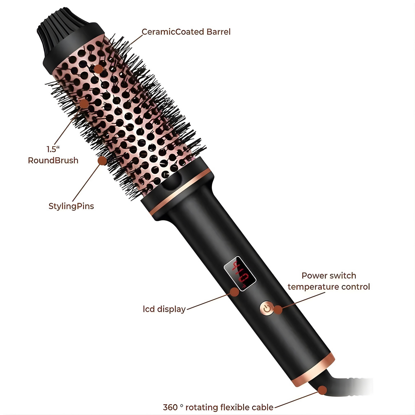 3-in-1 Hair Tool — Curl, Straighten & Volumize Instantly